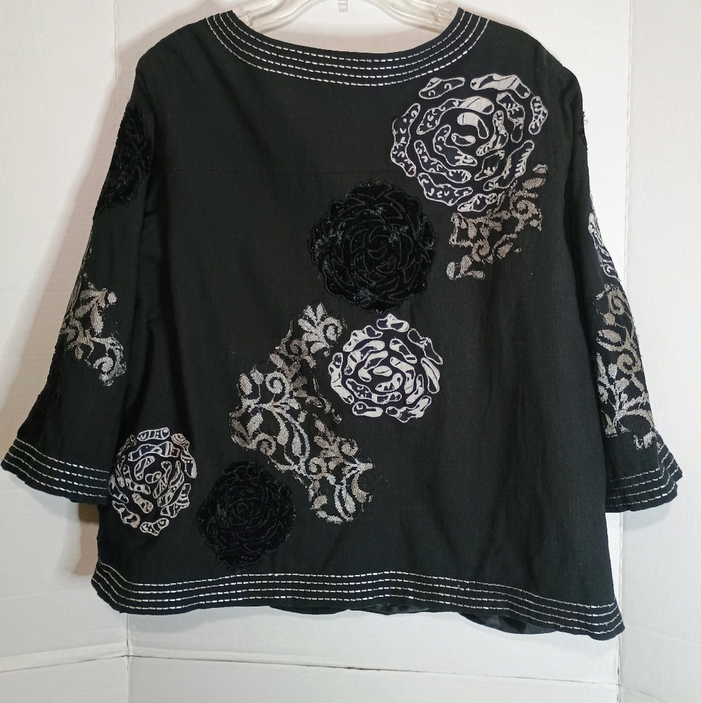 Choices Women's Black Jacket Size 2X - Picture 2 of 3